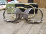 Vtg AO American Optical Ful Vue Side Shield Safety Goggles Steam Punk Orig Box!