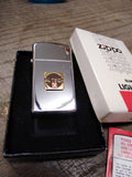 Vtg Unfired 1980 Zippo Slim ALTECH 30 Yr High Polish Cigarette Lighter Box Mint!