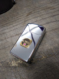 Vtg Unfired 1980 Zippo Slim ALTECH 30 Yr High Polish Cigarette Lighter Box Mint!