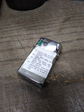 Vtg Unfired 1980 Zippo Slim ALTECH 30 Yr High Polish Cigarette Lighter Box Mint!