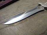 Vtg Magnum 440 Stainless Steel Blade Fixed Blade Knife w/Leather Sheath Nice!