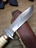 Vtg C. Friedrich ERN WALD SOLINGEN Germany 9" Fixed Blade Knife Leather Sheath!