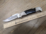 Vtg TAK Folding Pocket Knife Bald Eagle Bolsters 4.5 inch Blade 5 inch Handle