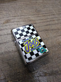 Vtg Unfired 1997 Zippo Smokin Joe's Racing Checkered Flag #23 Cigarette Lighter!