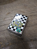 Vtg Unfired 1997 Zippo Smokin Joe's Racing Checkered Flag #23 Cigarette Lighter!