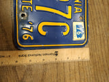 Vtg 1975 1976 Pennsylvania License Plate 880 27C Nice Shape!