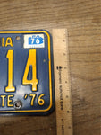 Vtg 1975 1976 Pennsylvania License Plate E24 114 Nice Shape!