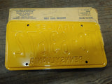 Vtg Unused 1972 Pennsylvania Trailer License Plate TC 63672 Orig Envelope Mint!