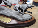 Vtg 1982 Signed Sculpture The Range Father by CM Russell Dave Grossman Designs