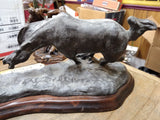 Vtg 1982 Signed Sculpture The Range Father by CM Russell Dave Grossman Designs
