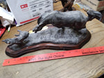 Vtg 1982 Signed Sculpture The Range Father by CM Russell Dave Grossman Designs