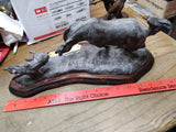 Vtg 1982 Signed Sculpture The Range Father by CM Russell Dave Grossman Designs