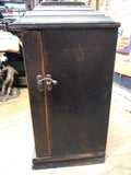Hand Painted Wood Quartz Mantle Carriage Clock Distressed Roman Numerals Works!