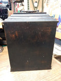 Hand Painted Wood Quartz Mantle Carriage Clock Distressed Roman Numerals Works!