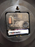 Hand Painted Wood Quartz Mantle Carriage Clock Distressed Roman Numerals Works!