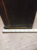 Hand Painted Wood Quartz Mantle Carriage Clock Distressed Roman Numerals Works!