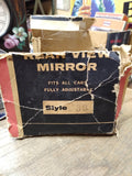 Vtg Supersite Rear View Mirror Aftermarket Non Glare Fits All Cars Style 33 Box