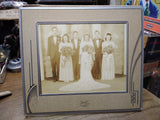 Vtg 1940's Black/White Wedding Party Photo Bride Groom Attendants Pittsburgh Pa!