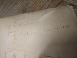 Vtg Antique 1899 Celluloid Photograph Album Tin Types Cabinet Cards Extra Pics!
