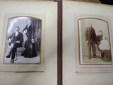Vtg Antique 1899 Celluloid Photograph Album Tin Types Cabinet Cards Extra Pics!