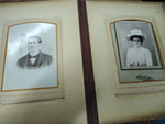 Vtg Antique 1899 Celluloid Photograph Album Tin Types Cabinet Cards Extra Pics!