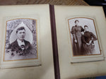 Vtg Antique 1899 Celluloid Photograph Album Tin Types Cabinet Cards Extra Pics!