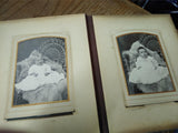 Vtg Antique 1899 Celluloid Photograph Album Tin Types Cabinet Cards Extra Pics!