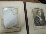 Vtg Antique 1899 Celluloid Photograph Album Tin Types Cabinet Cards Extra Pics!
