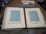 Vtg Antique 1899 Celluloid Photograph Album Tin Types Cabinet Cards Extra Pics!