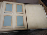 Vtg Antique 1899 Celluloid Photograph Album Tin Types Cabinet Cards Extra Pics!