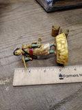 Vtg Asian Woman Carrying Buckets Resin Figurine Sculpture Japan