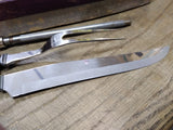 Vtg Washington Forge 3 Pc Carving Set Knife Fork Sharpener Bakelite Original Box