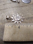 Vtg 925 Sterling Smiling Sun Face Necklace Pendant Charm 1 3/8 inch