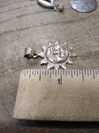 Vtg 925 Sterling Smiling Sun Face Necklace Pendant Charm 1 3/8 inch
