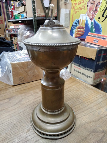 Antique Mechanical Draft 1874 HITCHCOCK F H Lovell Clockwork Oil Lamp Winds Up!