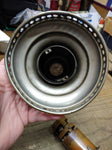 Antique Mechanical Draft 1874 HITCHCOCK F H Lovell Clockwork Oil Lamp Winds Up!