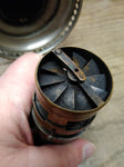 Antique Mechanical Draft 1874 HITCHCOCK F H Lovell Clockwork Oil Lamp Winds Up!
