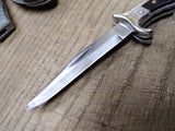 Vtg Super Fly Stiletto Lockback Folding Pocket Knife Stainless Steel Blade Japan