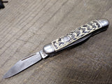 Vtg Imperial 2 Blade Folding Pocket Knife 5.25 Inch Metal Handle Providence RI