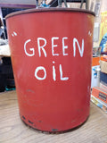 Vtg 5 Gallon Pennzoil SAE 20 Motor Oil Can Red Yellow Metal United States Steel
