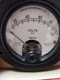 Vtg Weston AC Volts 0-100 Panel Meter Gauge Model 301 Rectifier Type Made USA