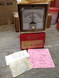 Vtg Triplett DC Microamperes 50 0 50 Panel Meter Gauge Model 227 PL w/Box USA