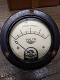 Vtg Jewell Electrical DC Volts 0-8 Panel Meter Gauge Model 54 Made in USA