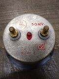 Vtg Simpson Direct Current Amperes Gauge Panel Meter 600-0-600 Made In USA