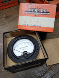 Vtg NOS Simpson Microamperes DC Gauge Panel Meter 0-100 with Box Made in USA