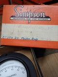 Vtg NOS Simpson Microamperes DC Gauge Panel Meter 0-100 with Box Made in USA