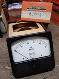 Vtg Triplett DC Volts Model 420 Gauge Panel Meter 0-50 with Box Made in USA