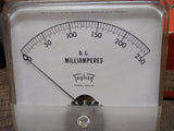 Vtg Triplett DC Milliamperes Model 420 PL Gauge Panel Meter 0-250 w/Box Made USA