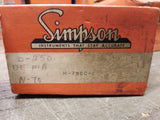 Vtg Triplett DC Milliamperes Model 420 PL Gauge Panel Meter 0-250 w/Box Made USA
