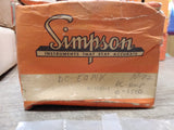 Vtg Simpson DC Amperes Model 7980 Gauge Panel Meter 0-1500 w/Box Made USA